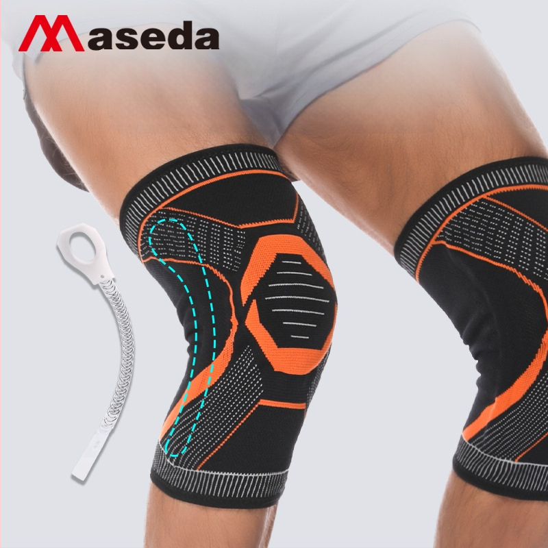 Uus silikoonist vedruga põlvekedra libisemisvastane põlvetugi soe hüppenöör jalgrattasõidu mägironimise silikoonist rõngas spordi põlvekedra