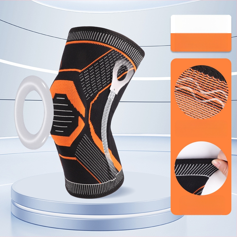 Uus silikoonist vedruga põlvekedra libisemisvastane põlvetugi soe hüppenöör jalgrattasõidu mägironimise silikoonist rõngas spordi põlvekedra