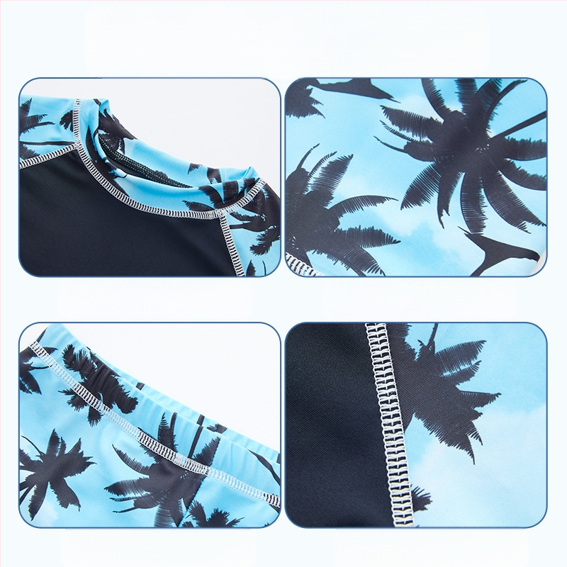 Laste ujumisriided Poiste keskmised ja suured lapsed Split 2025 uued poiste ujumisriided Ujumispüksid Päikesekaitsekreemi ujumisriided kuumaveeallikatele