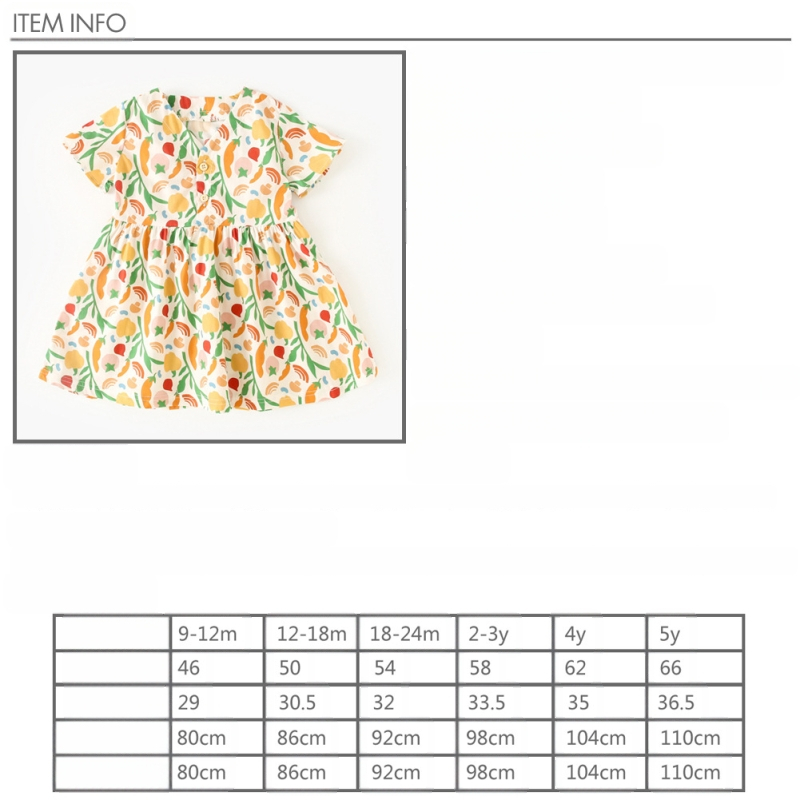 Mergaičių suknelės su gėlėmis, moteriški vasariniai drabužiai kūdikiams, trumpomis rankovėmis, korėjietiško stiliaus vaikiški sijonai, retro vakarietiško stiliaus kūdikių drabužiai