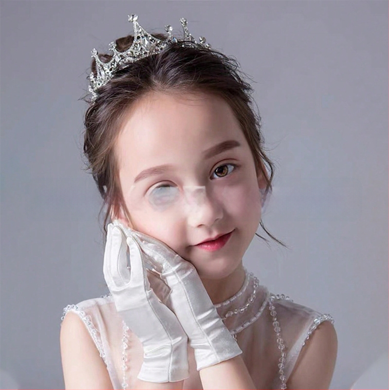 N30 Naujos Mergaičių Baltos Aukštos Kokybės Satininės Vestuvinės Pirštinės Foto Pirštinės Scenos Pasirodymo Pirštinės Princesės