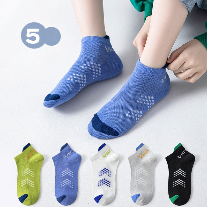 Dječje čarape za proljeće i ljeto, tanke dječje sportske prozračne mrežaste čarape za srednje i velike dječje čarape, ljetne studentske pamučne čarape za plima