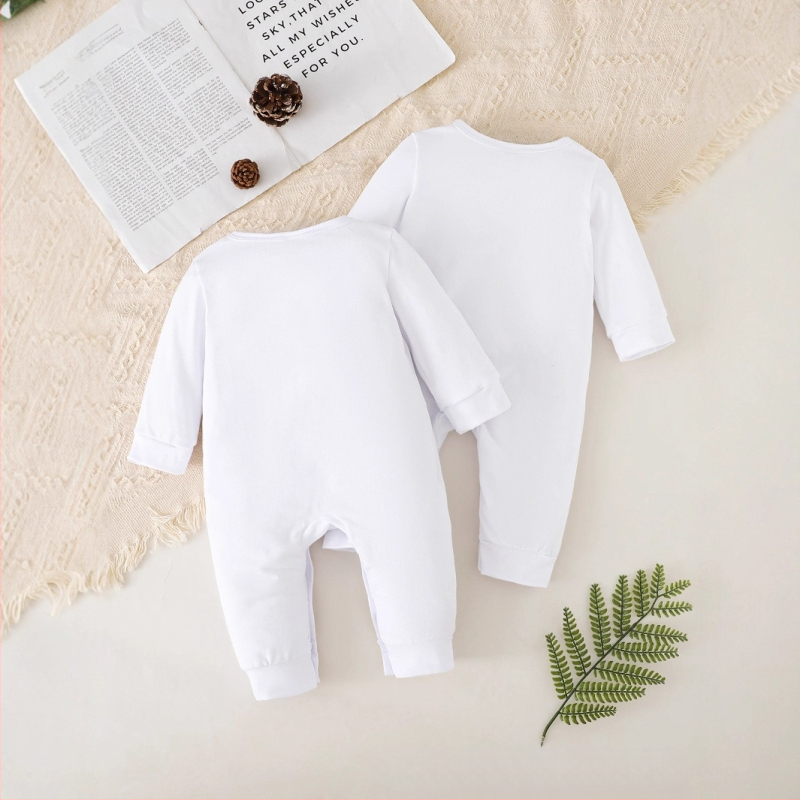 Dvojdielny detský overal s potlačou písmen „Baby 2025“ pre chlapcov a dievčatá, mäkký lezecký overal s dlhým rukávom