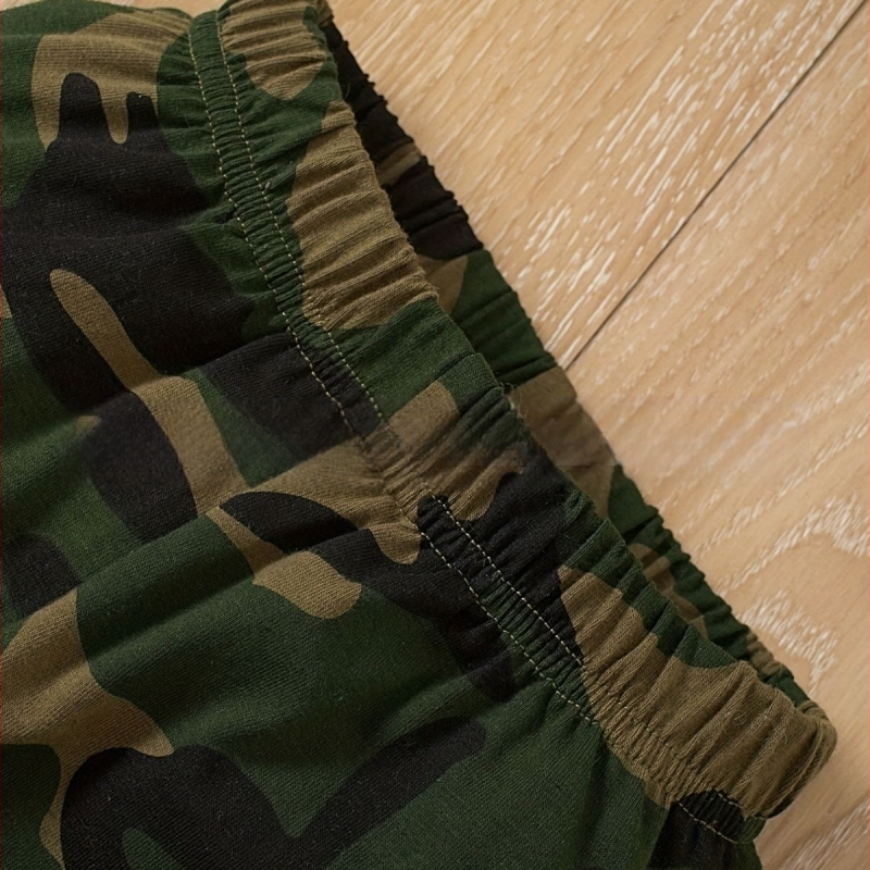 Roztomilý pánsky a dámsky detský šál s dlhým rukávom a zajačím oblečením, armádne zelený maskáčový top s dlhým rukávom, trojdielny šál, pohodlný