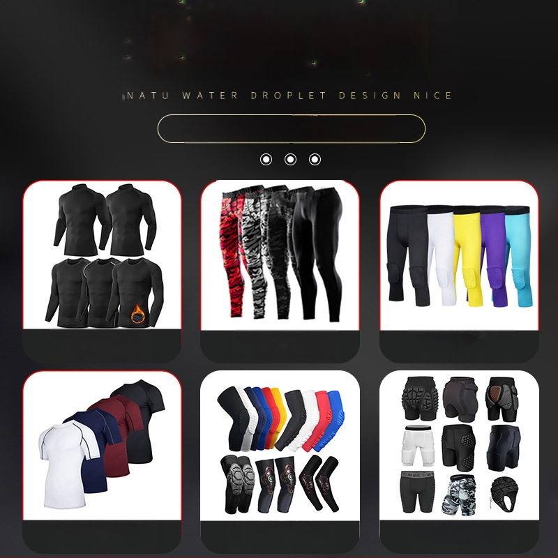 Fitnessrõivaste joogapüksid, kõrge elastsusega, kiiresti kuivavad spordikompressioonpüksid, kohandatud korvpallitreeningu põlvekaitsmed, meestele mõeldud capripüksid