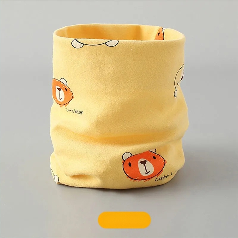 2024. aasta uus laste puuvillane kondita sügis- ja talvesall soe beebi tuulekindel kaelakomplekt