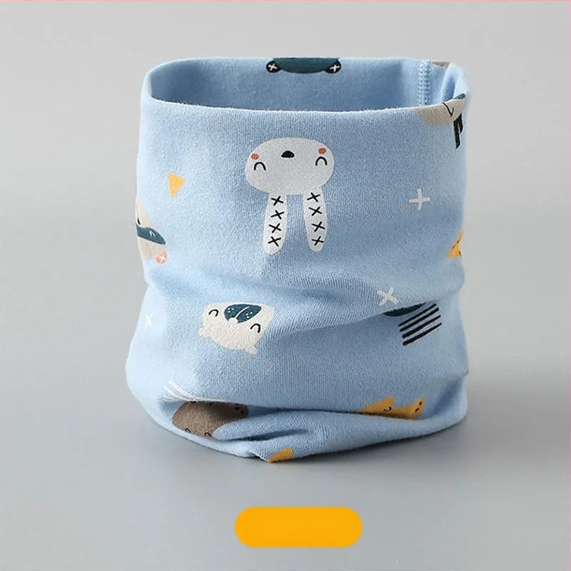 2024. aasta uus laste puuvillane kondita sügis- ja talvesall soe beebi tuulekindel kaelakomplekt