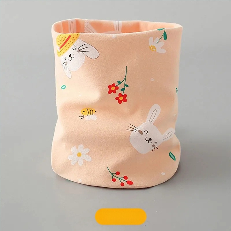 2024. aasta uus laste puuvillane kondita sügis- ja talvesall soe beebi tuulekindel kaelakomplekt