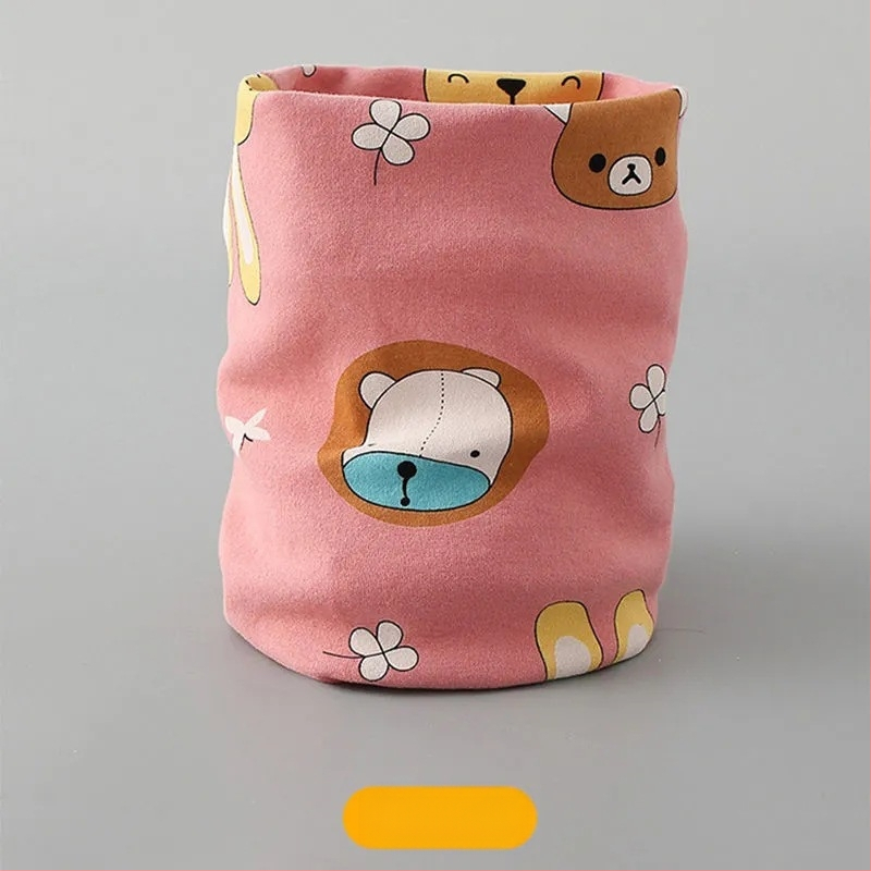 2024. aasta uus laste puuvillane kondita sügis- ja talvesall soe beebi tuulekindel kaelakomplekt