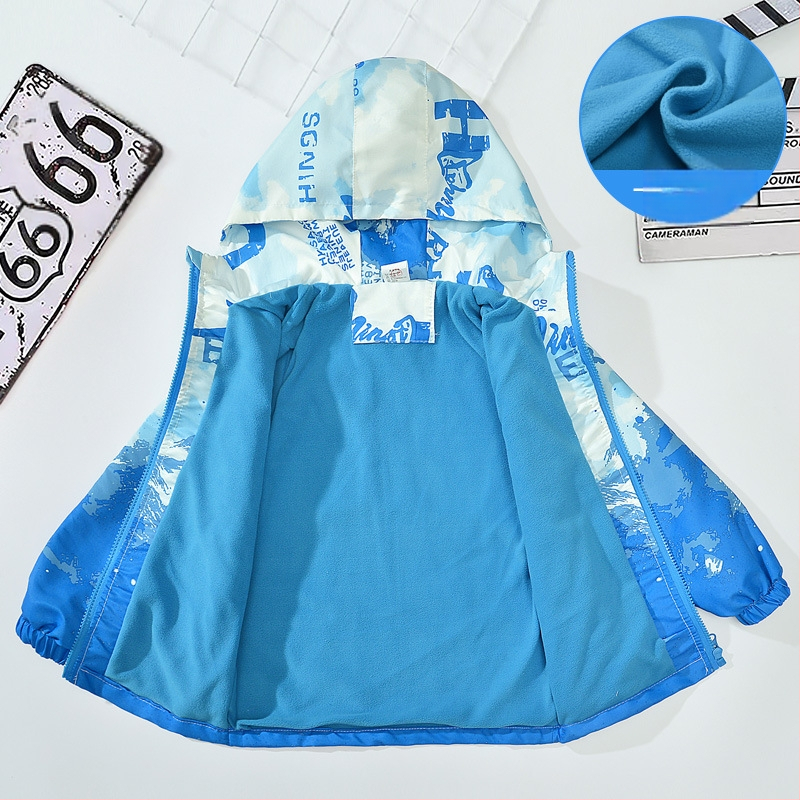 Poiste fliisjakk, ülerõivad, löögimantel, talveriietus, uus stiil, beebi vabaaja top, trendikas, suured lapsed, hiina laste löögimantel