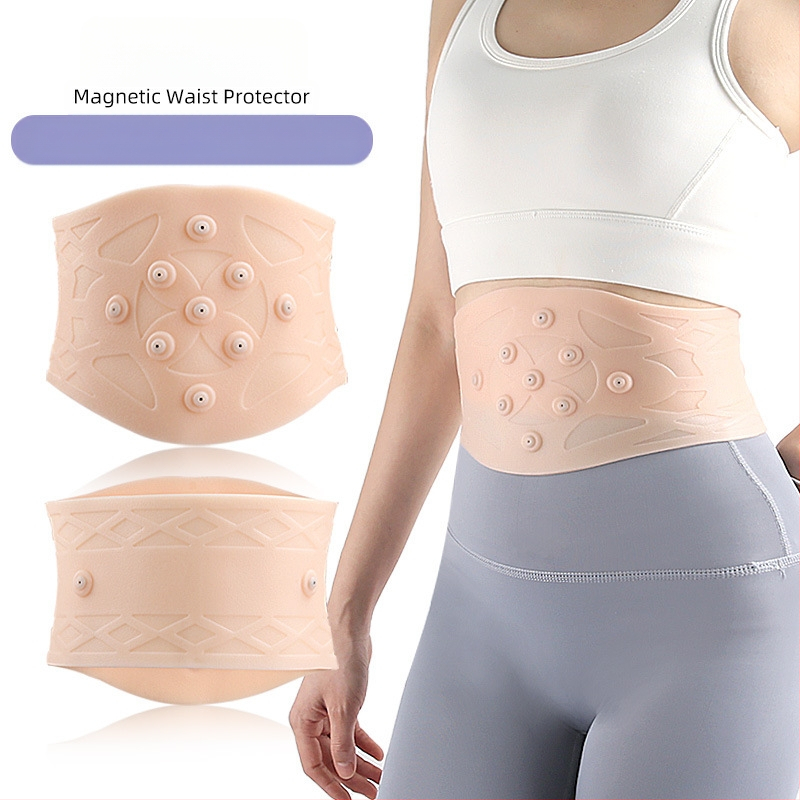 SEBS Magnetický pás na ochranu pásu, beh, cyklistika, šport, tlakový magnetický tlmiaci opasok, mäkký chránič pásu na fitness