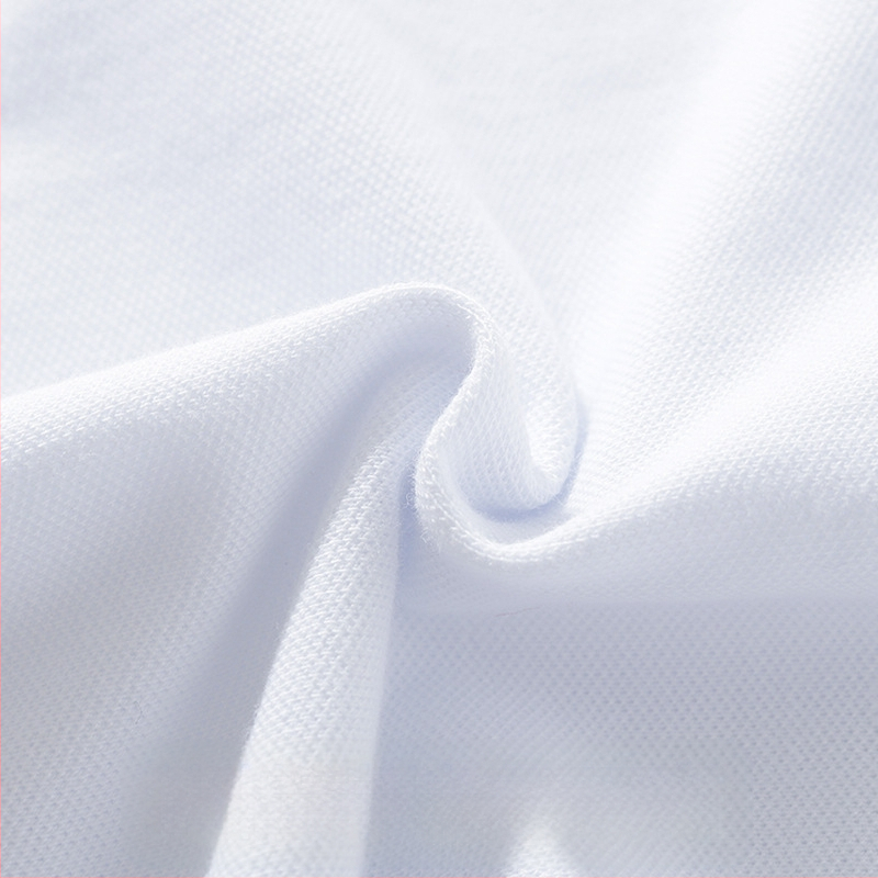 Детска бяла поло тениска с къс ръкав за момчета с ревер, голяма детска памучна лятна тънка училищна униформа за момичета