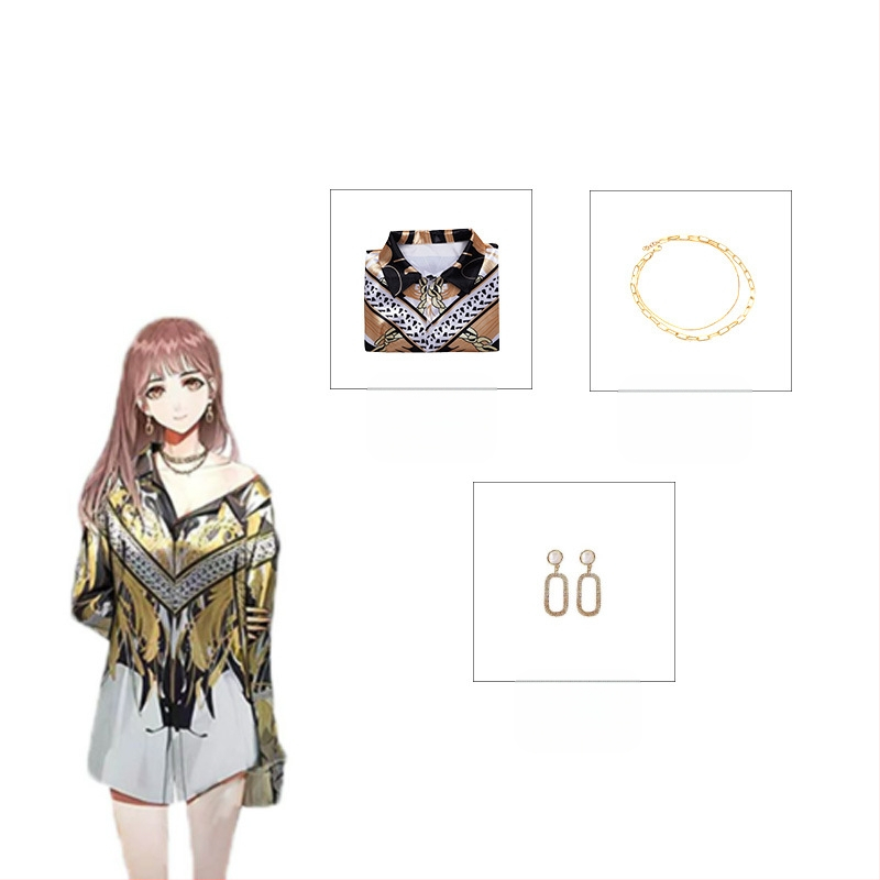 Valguse ja öö armastuse cosplay riided Youyou suvine naismeister valguse armastus unetu öö SHA mi Haiyou särk naissoost COS