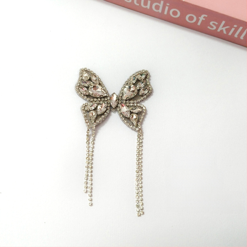 Naujas skandinaviško stiliaus kutais puoštas deimantinis lankelis, audinio batų gėlė, aukštakulnių aksesuarai, „pasidaryk pats“ lipni kulno dekoracija