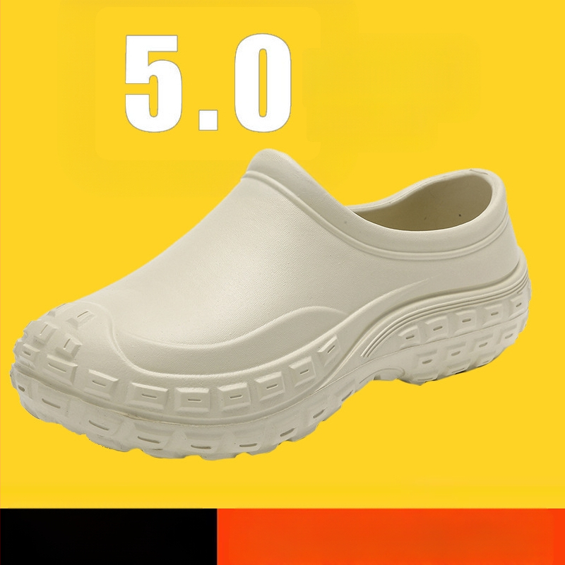 Χονδρικά παπούτσια κουζίνας με ένα πεντάλ σεφ, τρία παπούτσια κουζίνας με αντιολισθητική σόλα, χοντρή σόλα και ανθεκτικά στη φθορά ανδρικά αποσμητικά παπούτσια