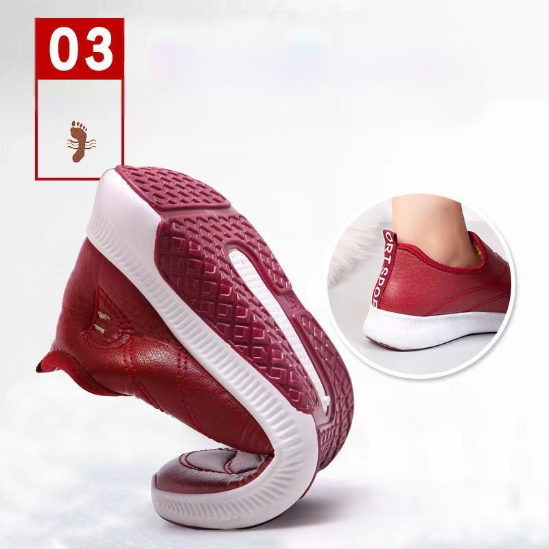 Ziemas vecās Pekinas kokvilnas kurpes sieviešu siltie ūdensnecaurlaidīgi ādas sniega zābaki plakani dibena neslīdoši pusmūža un vecāka gadagājuma cilvēku potīšu zābaki mātes kokvilnas zābaki