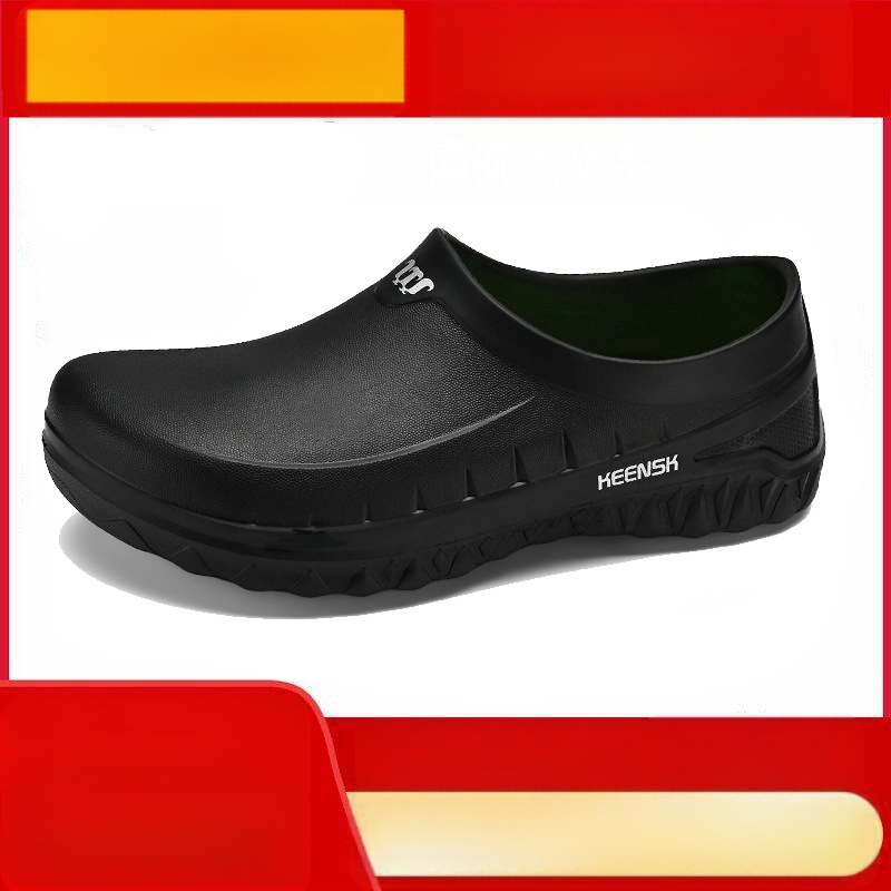 Kokakingad Libisemisvastased köögikingad Töökingad Õlikindlad Veekindlad Kulumiskindlad tagumised köögikingad Spetsiaalsed vihmasaapad Meeste kingad Vabaaja mustad