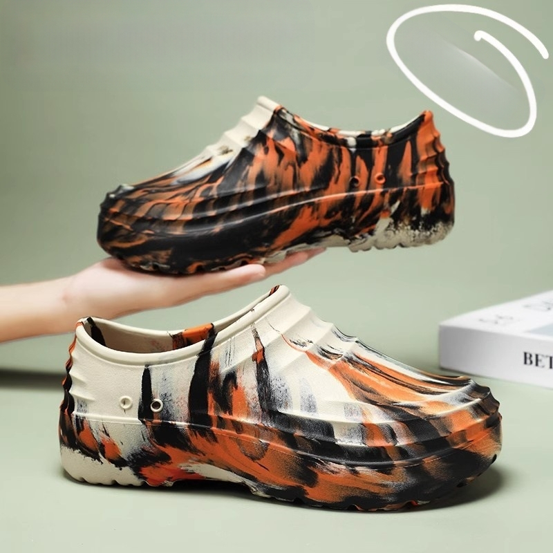 Pánska obuv pre zahraničných šéfkuchárov, zimná kuchynská pracovná obuv, ležérne pracovné topánky, pedálové športové papuče s hrubou podrážkou, generácia vlasov