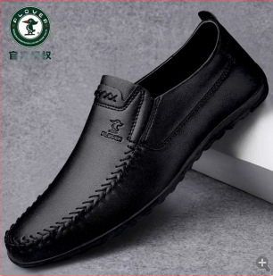 PLOVER Ljetne muške kožne cipele od mekane kože, muške ležerne kožne cipele, navlake za cipele od kože, prozračne cipele za muškarce