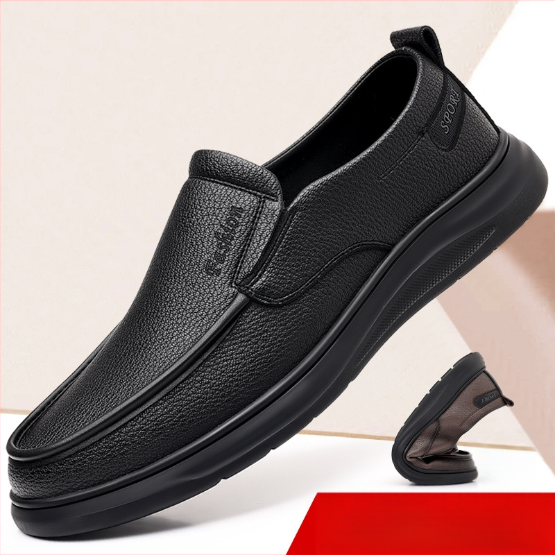 Ležérne topánky na šoférovanie Nové pánske topánky Priedušné pánske ležérne topánky s mäkkou podrážkou Pánske obchodné topánky pre stredného a staršieho veku