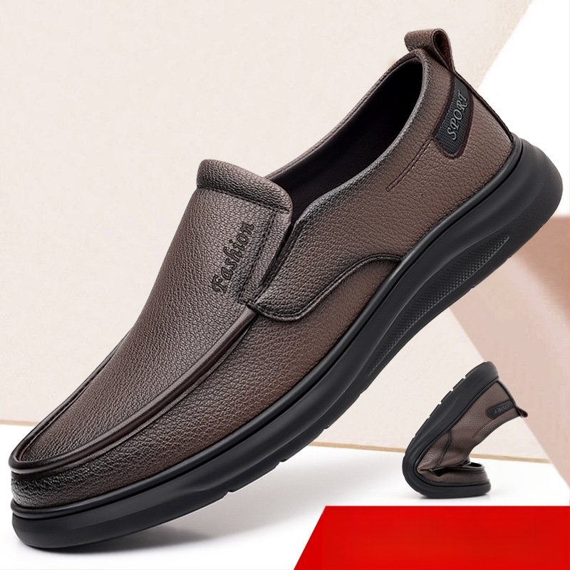 Ležérne topánky na šoférovanie Nové pánske topánky Priedušné pánske ležérne topánky s mäkkou podrážkou Pánske obchodné topánky pre stredného a staršieho veku