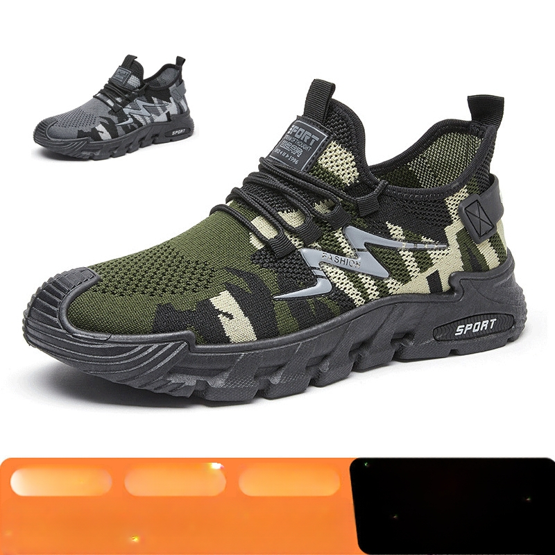 Cipele za muškarce, prekogranične 2025., nove leteće mrežaste cipele s mekim potplatom, neklizajuće tenisice, modne i moderne muške tenisice za trčanje