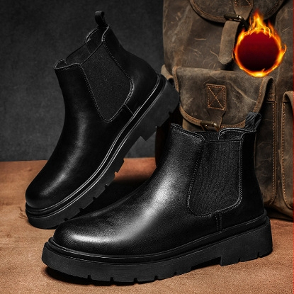 Vyriški „Chelsea“ batai, trumpi motociklininko batai, storapadžiai „Chammen“ batai rudeniui ir žiemai, „High Sense Martin“ batai, plaukų karta