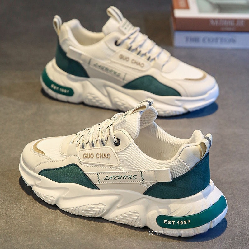 Muške cipele 2025. Nove ljetne mrežaste prozračne muške sportske i ležerne cipele s debelim potplatima, povećanim trbušnjacima