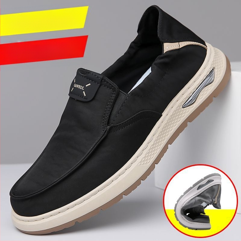 Meeste kingad jääsiidist lõuendikingad 2024. aasta uued hingavad deodorandid meeste vabaaja sõidukingad libisevad laisad kingad