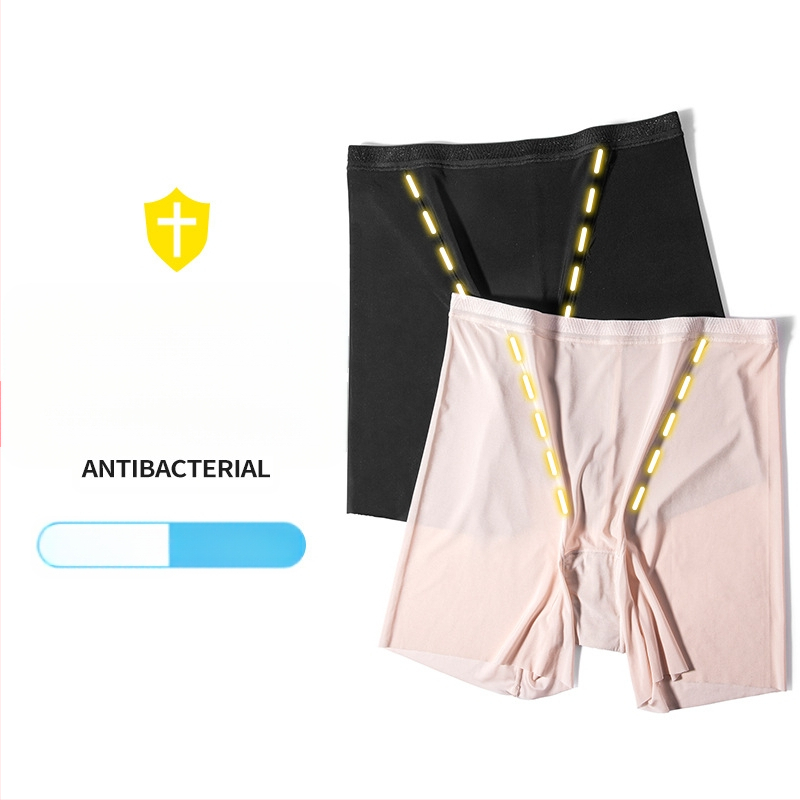 Moteriškos apsauginės kelnės, apsaugančios nuo saulės, 100 % antibakterinė medvilninė tarpkojis, kvėpuojančios ir greitai džiūstančios vasarai, ledinis šilkas, plonos apsauginės tamprės