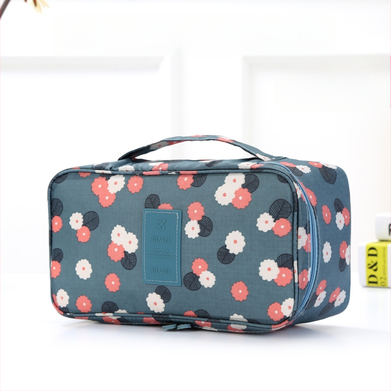 Uus lilleline riidest aluspesu aluspesu hoiukott reisirinnahoidja organiseerimiskott kaasaskantav pesukott eriti suur veekindel