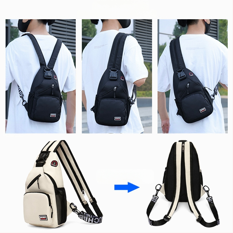 2024 m. naujas laisvalaikio vyriškas krūtinės krepšys, didmeninė prekyba, didelės talpos daugiafunkcis mados kuprinės tendencija, pečių krepšys per petį