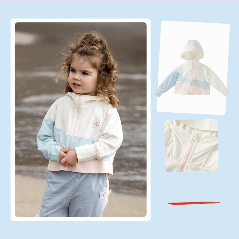 Mergaičių drabužiai nuo saulės, kūdikio apsiaustas, vasarinis paltas, apsaugantis nuo UV spindulių, vaikiški drabužiai nuo saulės