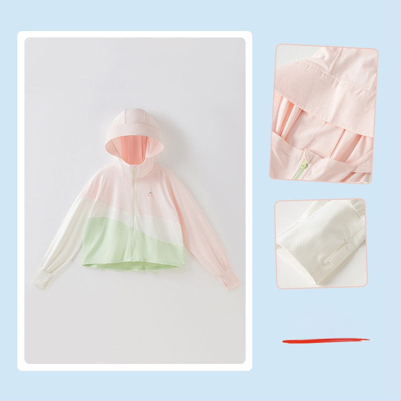 Mergaičių drabužiai nuo saulės, kūdikio apsiaustas, vasarinis paltas, apsaugantis nuo UV spindulių, vaikiški drabužiai nuo saulės