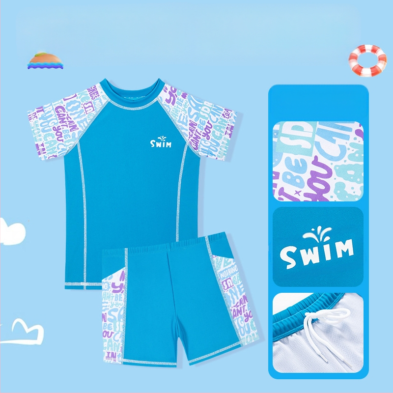 Nové detské plavky pre chlapcov 2025 Nové delené plavky pre chlapcov, profesionálne tréningové plavky, veľkoobchod s plavkami
