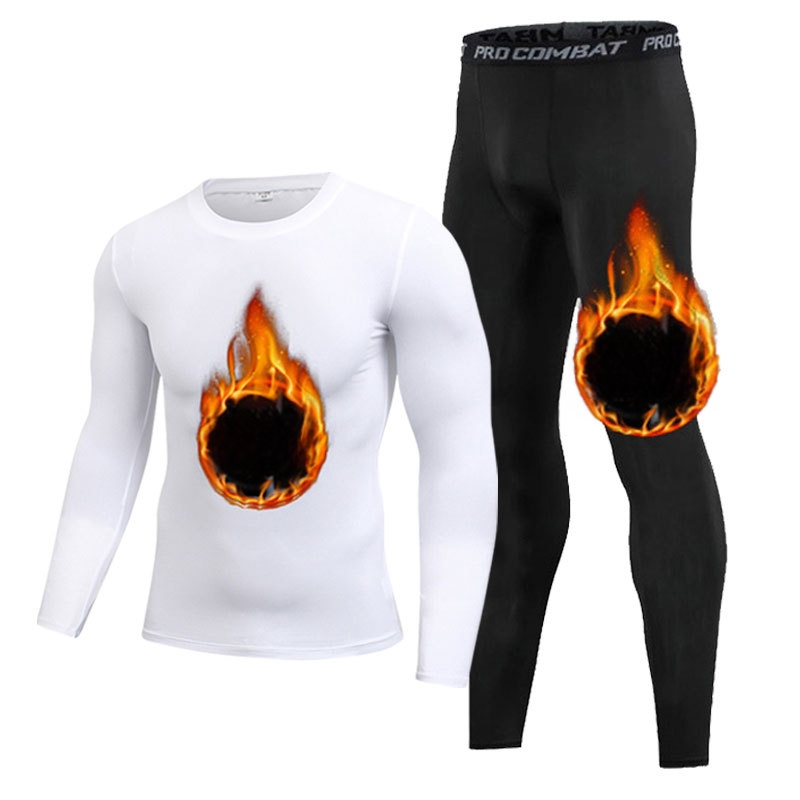 Meeste termopesu komplekt fitnessiks, talispordi kompressioonpüksid, kõrge elastsusega, paksendatud soojuse tagamiseks