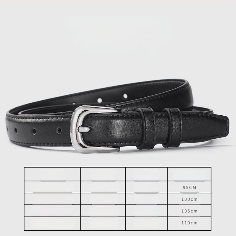 Νέα Γυναικεία Ζώνη Κορεάτικη Απλή Ζώνη με Αγκράφα και Πινέλα, Casual, Διακοσμητική Ζώνη Παντελονιού, Φοιτητική Τάση