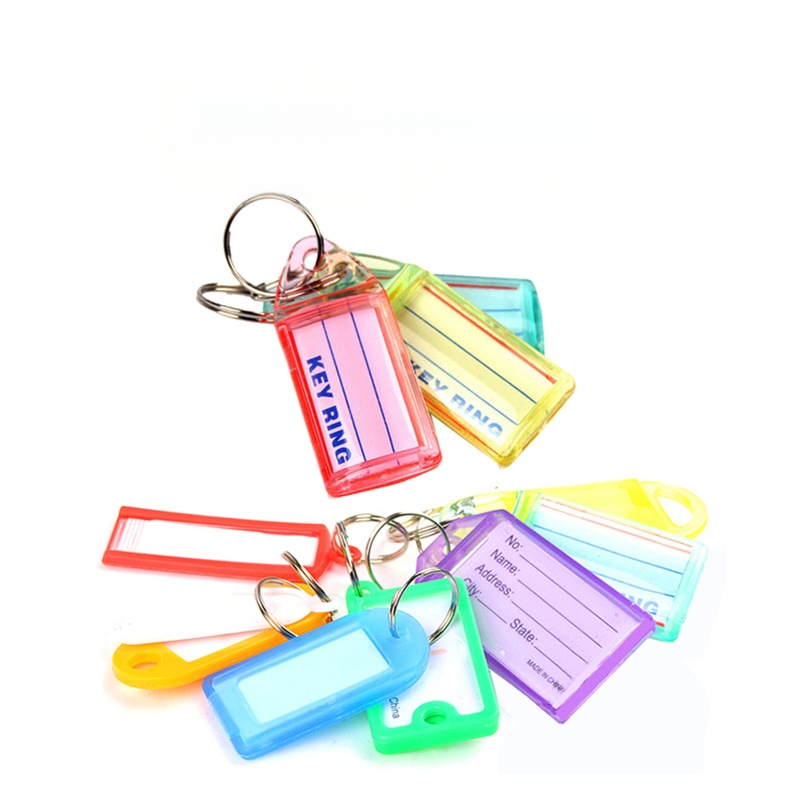 Sustorinto metalo raktų dėklo raktų žiedo laikymo žymėjimas raktų lentos klasifikavimo valdymas raktų žiedo sagties raktų kortelės virvelė