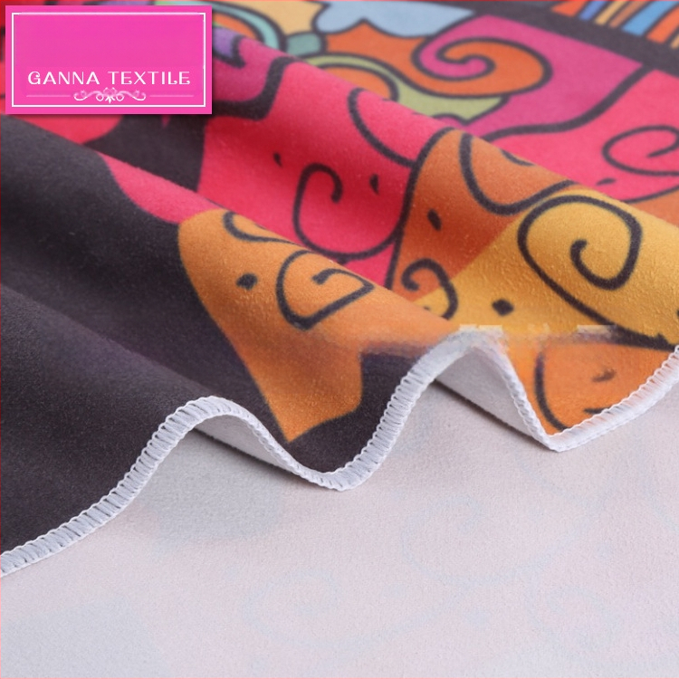 Neslystantis dvipusis aksominis jogos kilimėlis, atspausdintas minkštas fitneso jogos rankšluostis, mikropluošto jogos rankšluostis