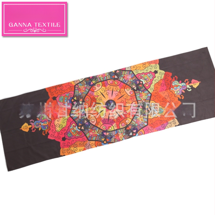 Neslystantis dvipusis aksominis jogos kilimėlis, atspausdintas minkštas fitneso jogos rankšluostis, mikropluošto jogos rankšluostis