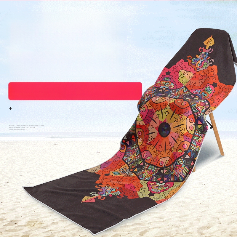 Neslystantis dvipusis aksominis jogos kilimėlis, atspausdintas minkštas fitneso jogos rankšluostis, mikropluošto jogos rankšluostis