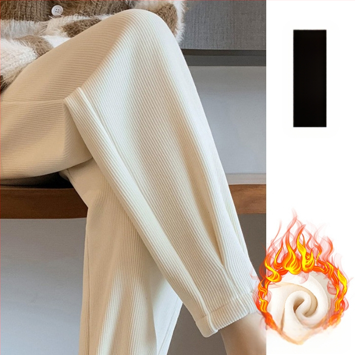 Панталони за бременни, есенни и зимни панталони с полар, евро памучни кадифени къси панталони, гащички, тесни прави панталони, панталони с качулка, пролетно и есенно облекло