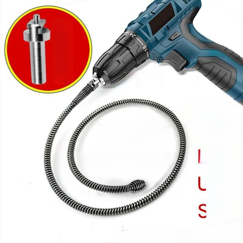 Gamyklinis tiesioginis buitinis elektrinis vamzdžių gilinimo įrenginys kanalizacijos įrankis plieninė viela virtuvės tualetas tualeto užsikimšimas