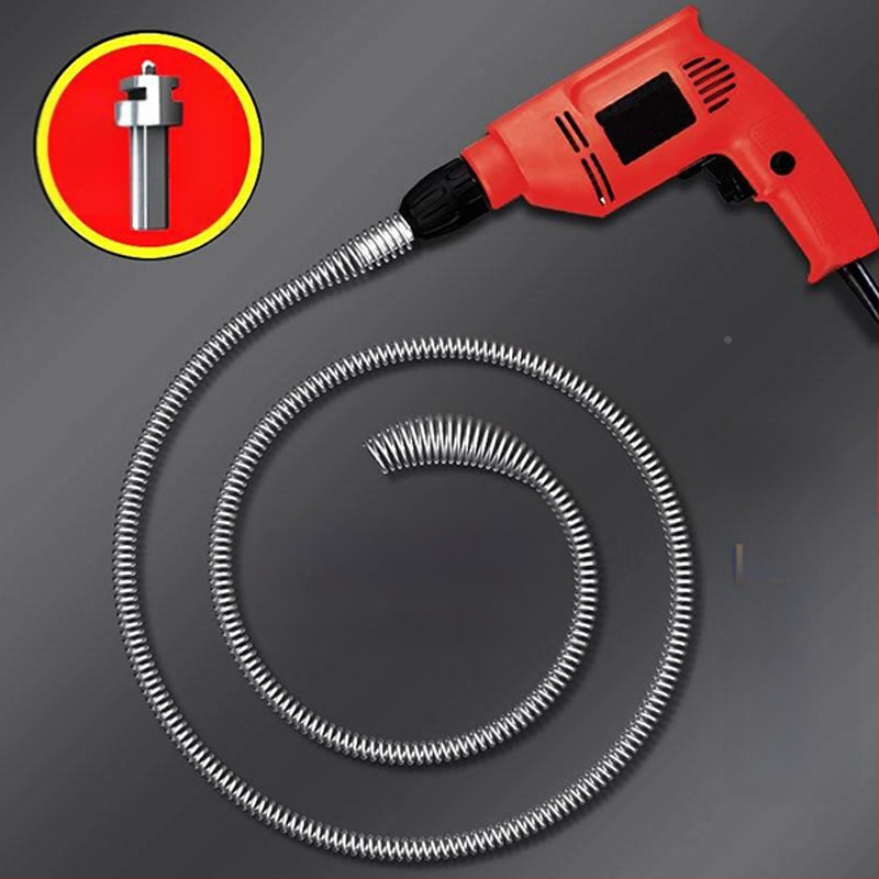 Gamyklinis tiesioginis buitinis elektrinis vamzdžių gilinimo įrenginys kanalizacijos įrankis plieninė viela virtuvės tualetas tualeto užsikimšimas