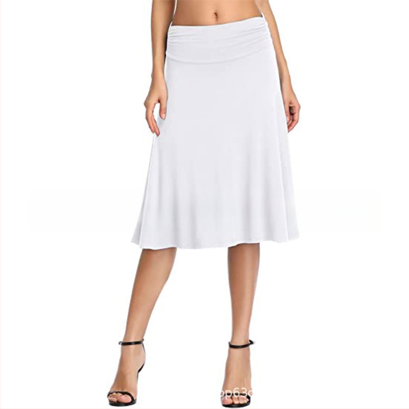 8816 Amazon AliExpress Ženska plisirana strukirana elastična rog suknja za jogu visokog struka