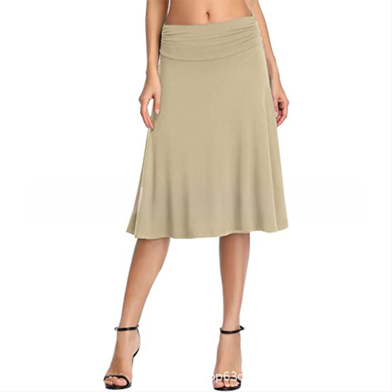 8816 Amazon AliExpress Ženska plisirana strukirana elastična rog suknja za jogu visokog struka