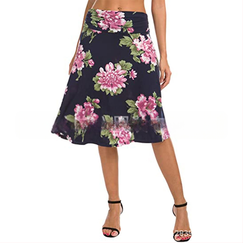 8816 Amazon AliExpress Ženska plisirana strukirana elastična rog suknja za jogu visokog struka