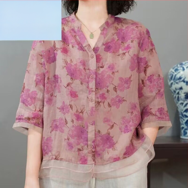 Luxusné letné nové dámske univerzálne módne ležérne letné tričko Top Retro štýl potlačené tričko Dámske malé tričko