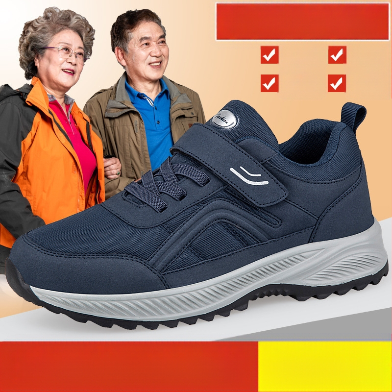 Pantofi pentru bătrâni, pantofi de mers pentru femei de primăvară și toamnă, noi, pentru persoane de vârstă mijlocie și bătrâni, pantofi pentru mame, pantofi pentru picioare groase, pantofi largi pentru femei, antiderapanți, mărime plus, pantofi pentru fem