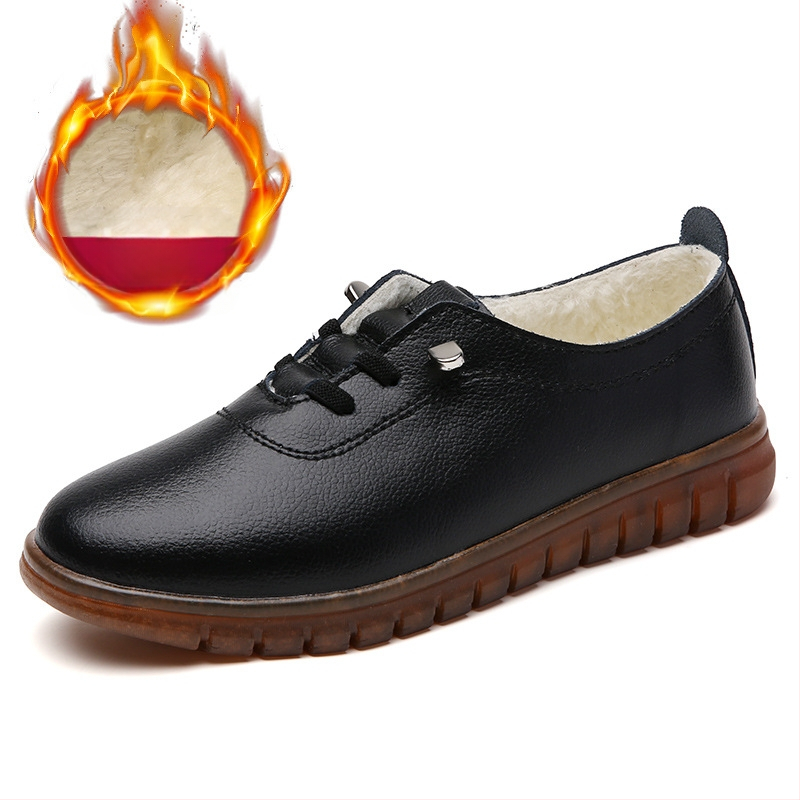 Velike ležerne kožne cipele za žene, cipele s mekim potplatom za vožnju, cipele za lijeni ples, cipele za kvadratni ples, bijele cipele, cipele za jednu osobu za četiri godišnja doba, ženske cipele